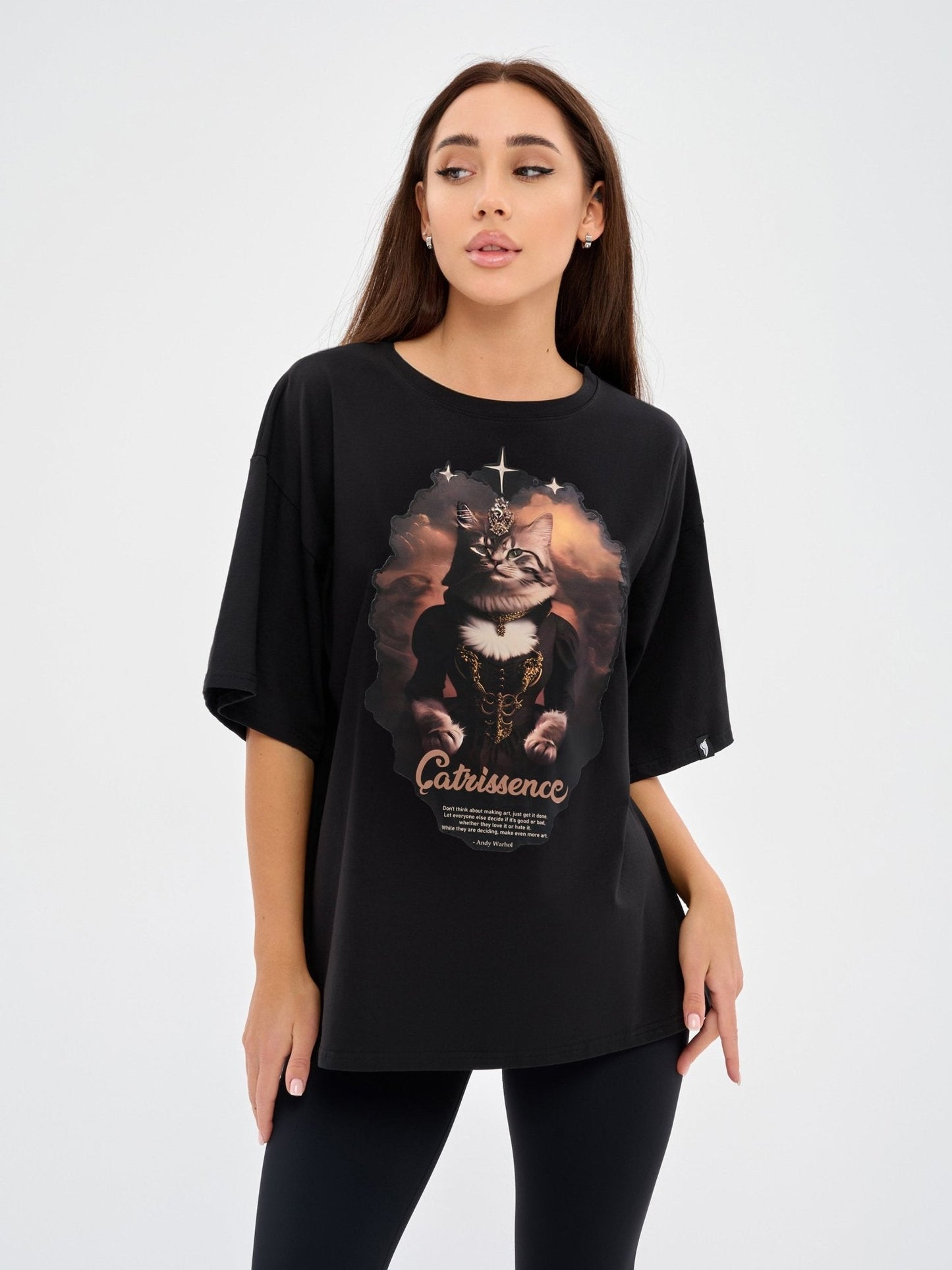 Oversize T-shirt Catrissence - One Size